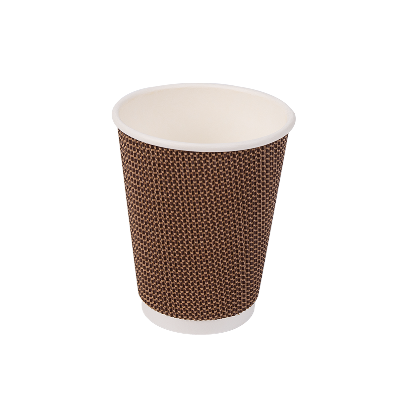 Biorazgradive čaše od valovitog papira za jednokratnu upotrebu od 12 oz
