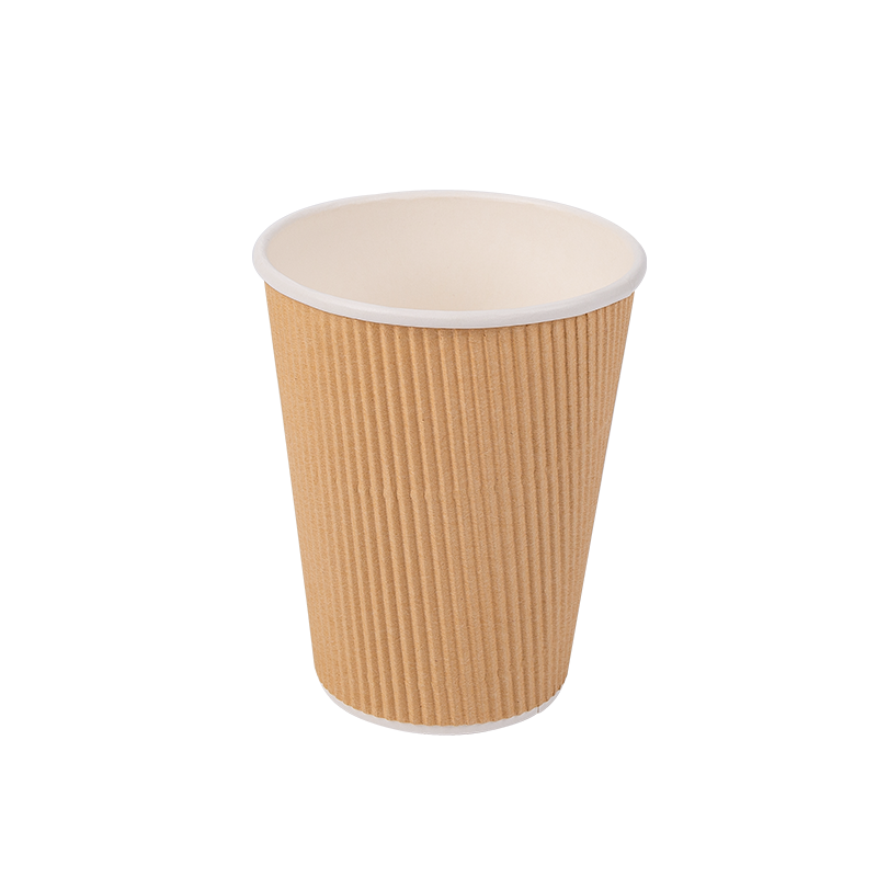 Biorazgradive čaše od valovitog papira za jednokratnu upotrebu od 12 oz