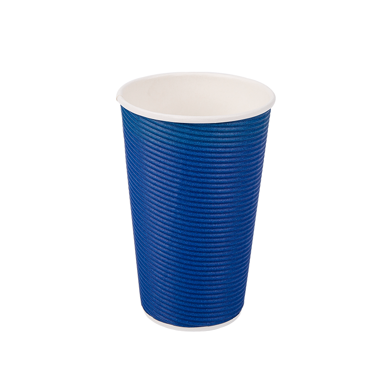 Biorazgradive čaše od valovitog papira za jednokratnu upotrebu od 16 oz