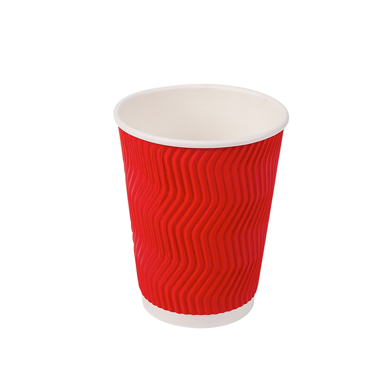 Biorazgradive čaše od valovitog papira za jednokratnu upotrebu od 12 oz