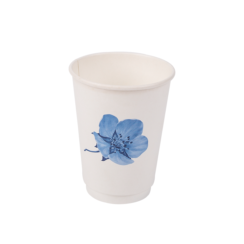 Jednokratna biorazgradiva dvoslojna papirnata čaša od 12 oz